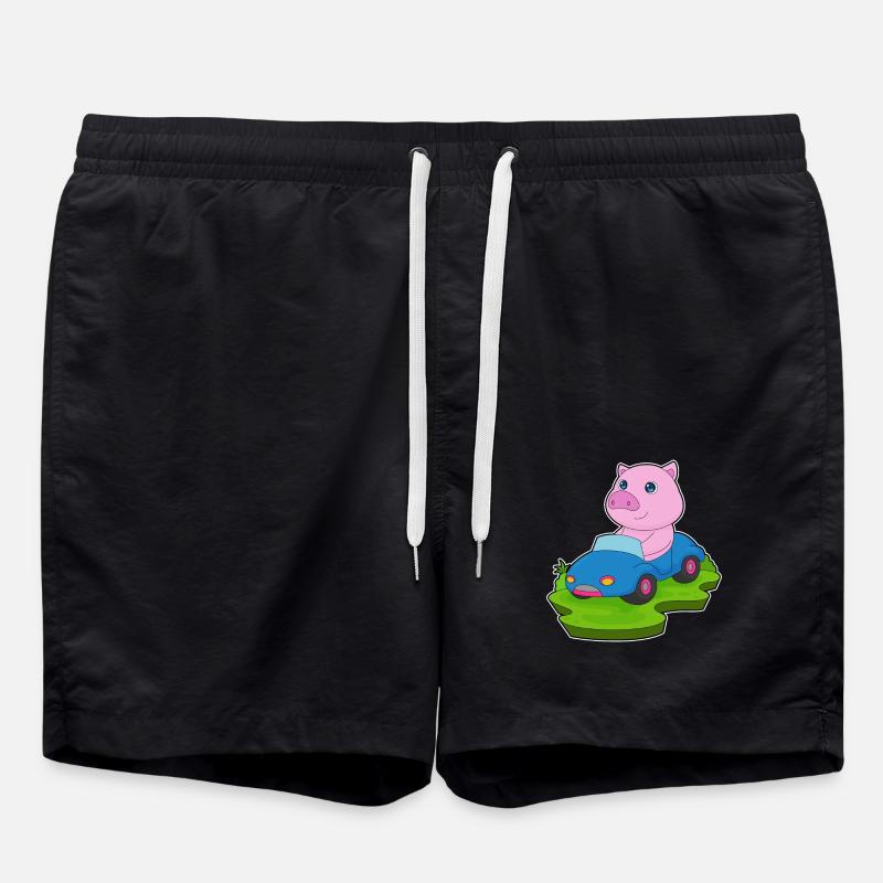 Voiture à cochon - Short de bain - noir