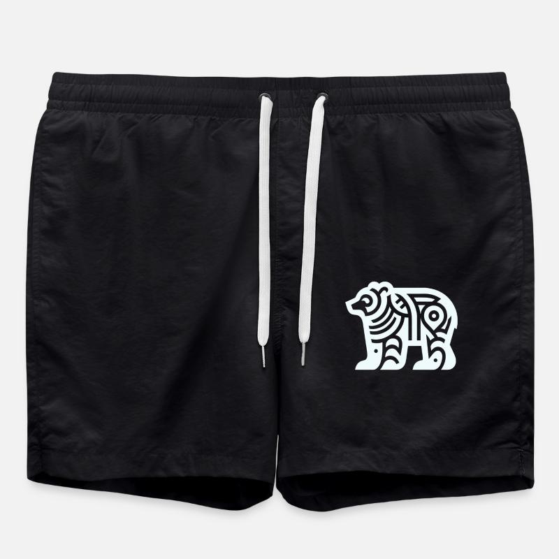 Ours du zodiaque amérindien - Short de bain - noir