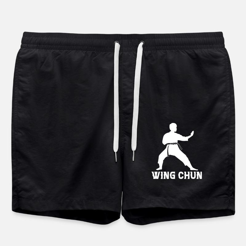Wing Chun - Badeshorts - Schwarz