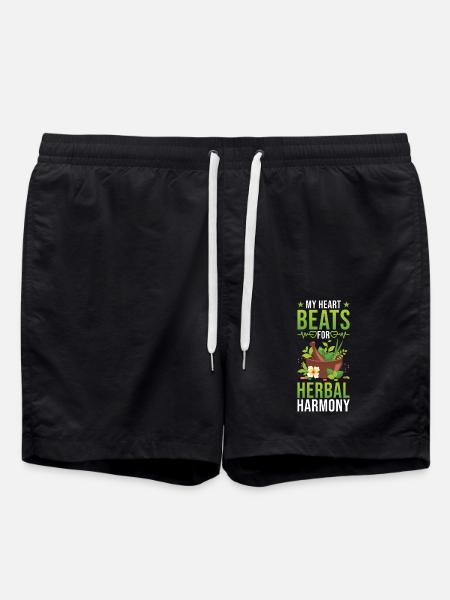 Herbalist Herbs - Swim Trunks - black