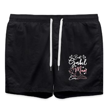 Best gerbil mom ever - Swim Trunks - black - Front - AI Model Male 185 light (185cm)