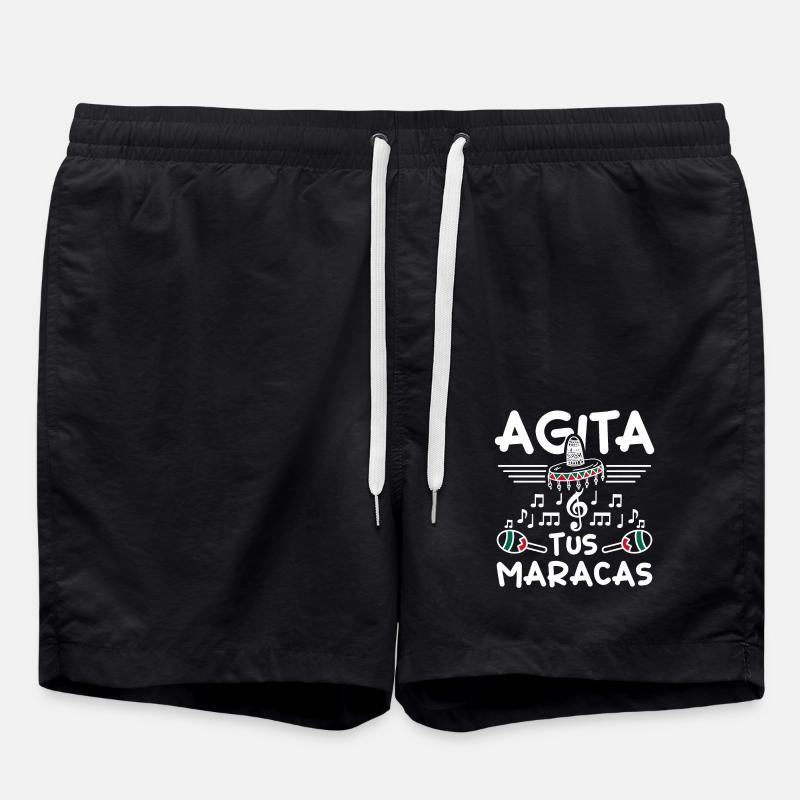 Mexicain Agita tus Maracas - Short de bain - noir