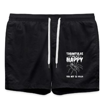 Les tarentules me rendent heureux vous pas tellement - Short de bain - noir - Devant - AI Model Male 185 light (185cm)