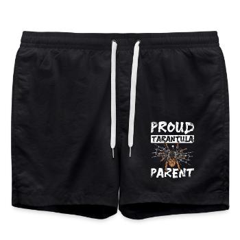 Fiers parents de tarentules - Short de bain - noir - Devant - AI Model Male 185 light (185cm)