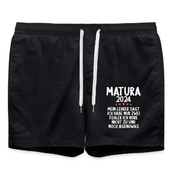 Matura Jeunes Filles Femmes et Hommes Matura 2024 - Short de bain - noir - Devant - AI Model Male 185 light (185cm)