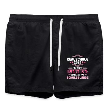 Secondary School Young Girls Secondary School 2024 - Swim Trunks - black - Front - AI Model Male 185 light (185cm)