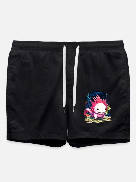 Axolotl - Swim Trunks - black