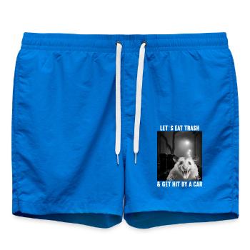Permet de manger des ordures et de se faire frapper par un opossum de voiture - Short de bain - cobalt blue - Devant