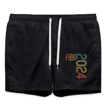 Abitur Jeunes Filles Abi Abitur 2024 - Short de bain - noir - Devant - AI Model Male 185 light (185cm)