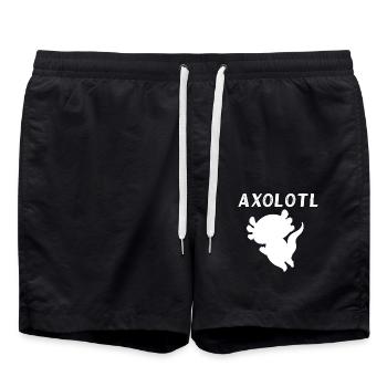 Axolotl - Short de bain - noir - Devant - AI Model Male 185 light (185cm)