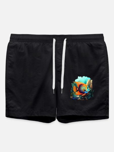 Angelfish - Swim Trunks - black