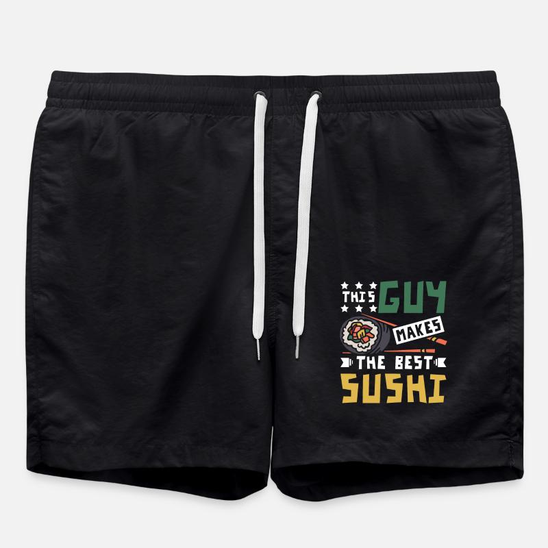 This guy makes the best sushi - Swim Trunks - black