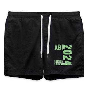 Abitur Jeunes Filles Abi Abitur 2024 - Short de bain - noir - Devant - AI Model Male 185 light (185cm)