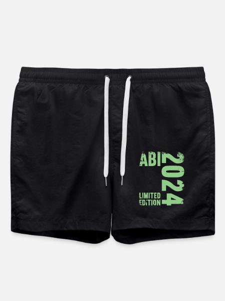 Abitur Junge Mädchen Abi Abitur 2024 - Badeshorts - Schwarz