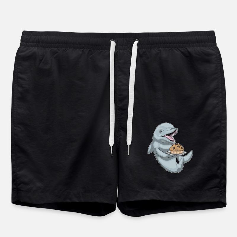 Dolphin Muffin - Swim Trunks - black