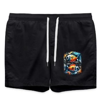 Angelfish - Swim Trunks - black - Front - AI Model Male 185 light (185cm)