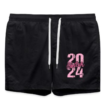 Abitur Jeunes Filles Abi Abitur 2024 - Short de bain - noir - Devant - AI Model Male 185 light (185cm)