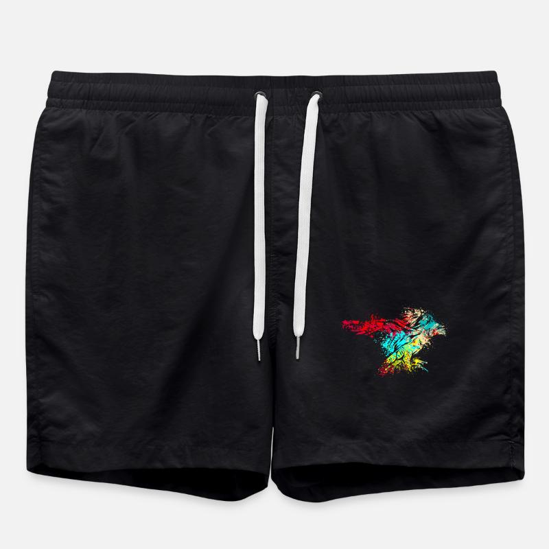 Fauconnier Splash Art Faucon Hawk - Short de bain - noir