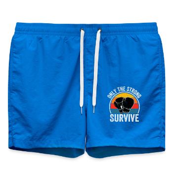 Seuls les forts survivent à la boxe - Short de bain - cobalt blue - Devant