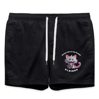 Regarde-moi dans les yeux petit - Short de bain - noir - Devant - AI Model Male 185 light (185cm)