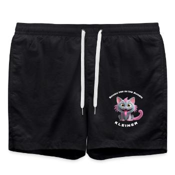 Regarde-moi dans les yeux petit - Short de bain - noir - Devant - AI Model Male 185 light (185cm)