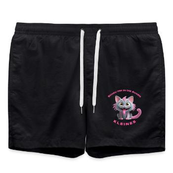 Regarde-moi dans les yeux petit - Short de bain - noir - Devant - AI Model Male 185 light (185cm)