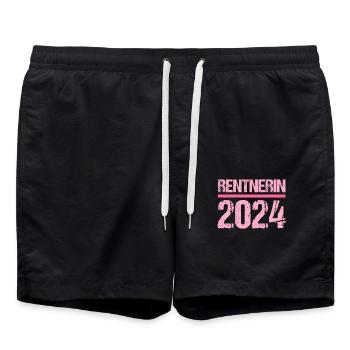 Retirement Pension Pensioner Pensioner Pension 2024 - Swim Trunks - black - Front - AI Model Male 185 light (185cm)