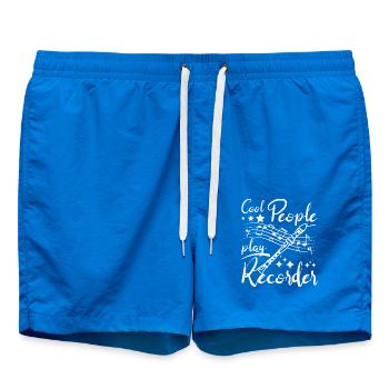 Des gens cool jouent de la flûte à bec - Short de bain - cobalt blue - Devant