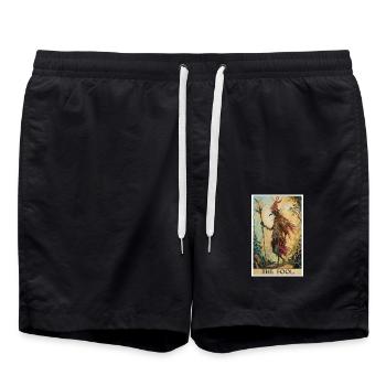 Tarot Cards Tarot Card The Fool The Fool - Swim Trunks - black - Front - AI Model Male 185 light (185cm)