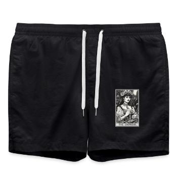 Carte de Tarot L’Impératrice Le Souverain - Short de bain - noir - Devant - AI Model Male 185 light (185cm)