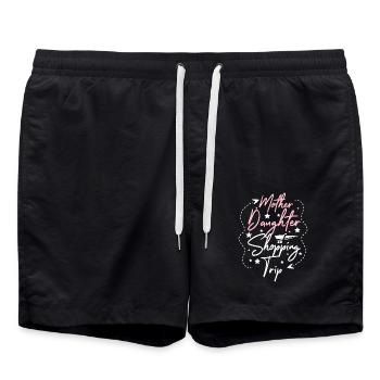 Mère Fille Vacances d’une journée Voyage de magasinage - Short de bain - noir - Devant - AI Model Male 185 light (185cm)