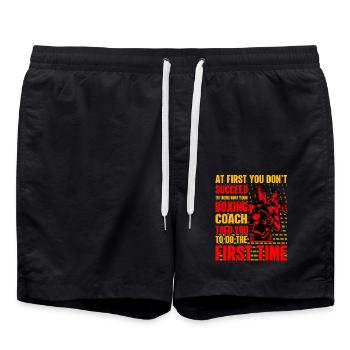 Boxe - Short de bain - noir - Devant - AI Model Male 185 light (185cm)