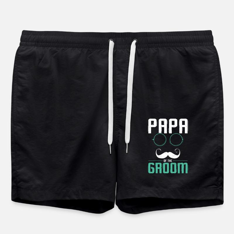 Garçons d’honneur Papa du marié - Short de bain - noir