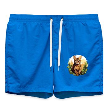 Chat du Bengale Bengalkatze - Short de bain - cobalt blue - Devant