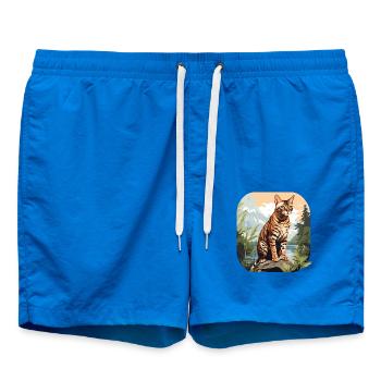 Chat du Bengale Bengalkatze - Short de bain - cobalt blue - Devant