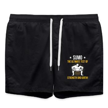Sumo der ultimative Test für Kraft und Umfang - Badeshorts - Schwarz - Vorne - AI Model Male 185 light (185cm)