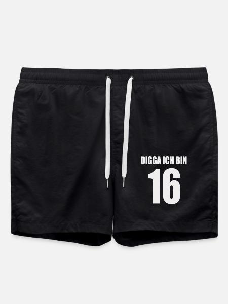Digga I'm 16 - Swim Trunks - black