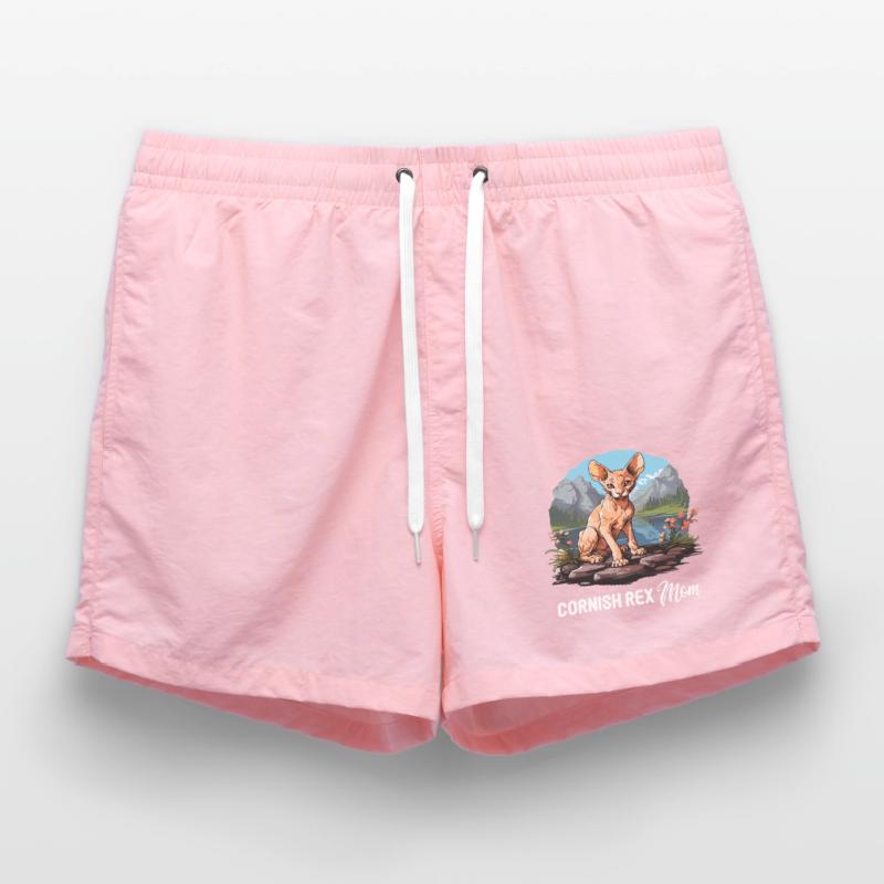 Cornish Rex Kitten Cornish Rex Cat Swim Trunks