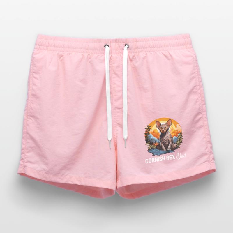 Cornish Rex Kitten Cornish Rex Cat Swim Trunks
