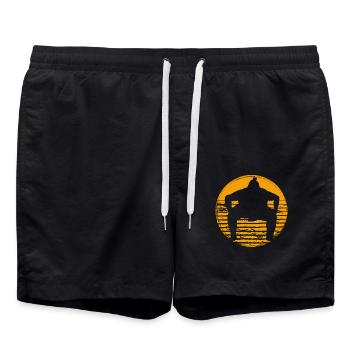 Sumo - Short de bain - noir - Devant - AI Model Male 185 light (185cm)