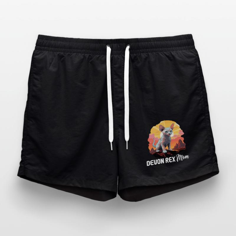 Devon Rex Kitten Devon Rex Cat Swim Trunks