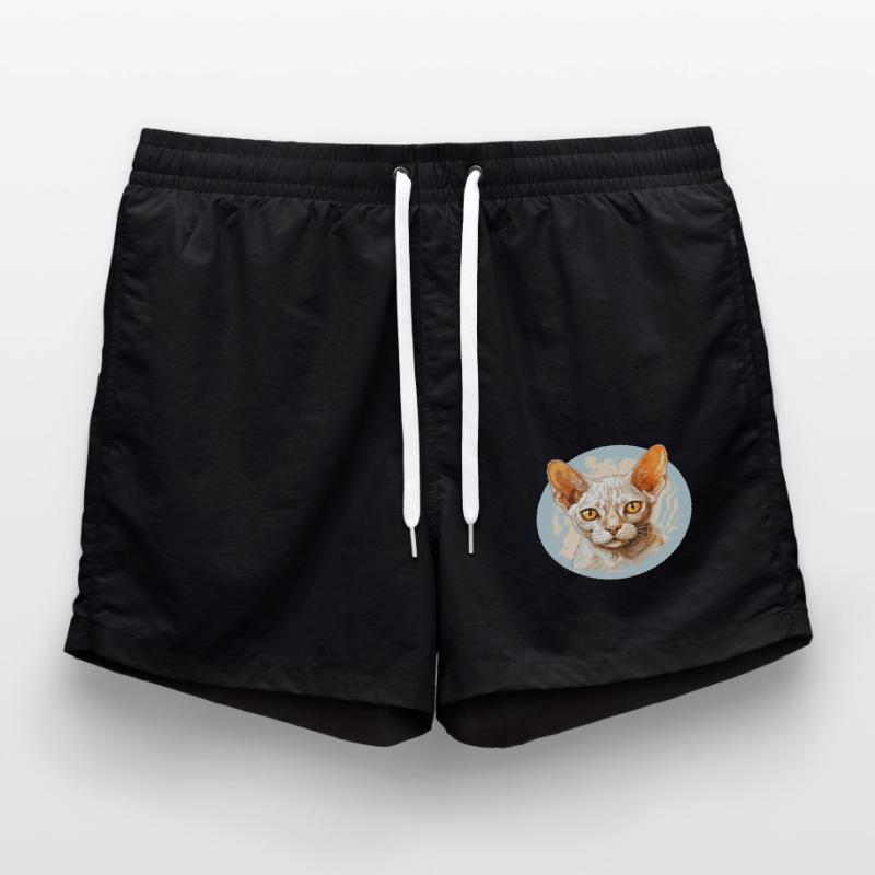 Devon Rex Kitten Devon Rex Cat Swim Trunks