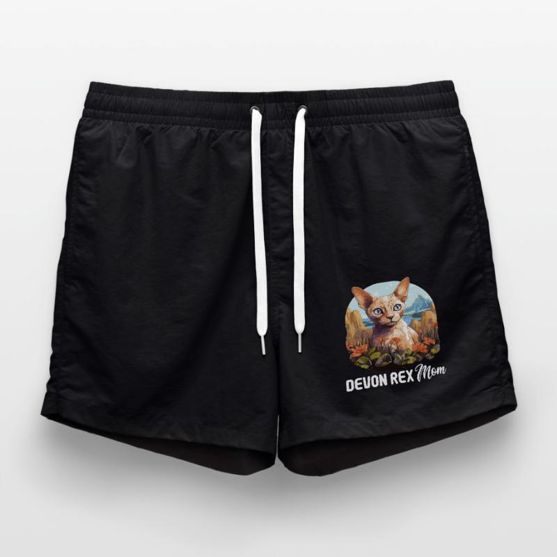 Devon Rex Kitten Devon Rex Cat Swim Trunks