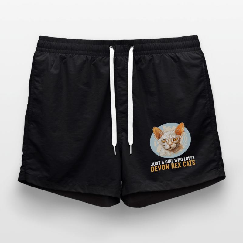 Devon Rex Kitten Devon Rex Cat Swim Trunks