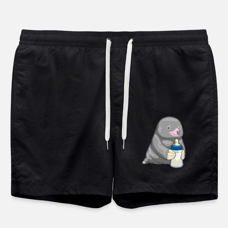 Mole Baby Bottle Milk - Swim Trunks - black