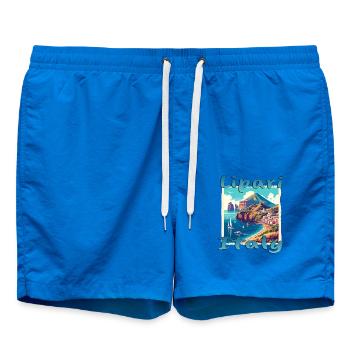 Summer holidays in Lipari: Italy's island dream - Swim Trunks - cobalt blue - Front