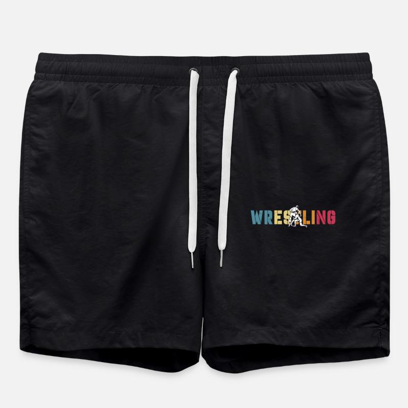 Wrestling - Badeshorts - Schwarz