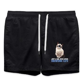 Chaton raquette Chat raquette - Short de bain - noir - Devant - AI Model Male 185 light (185cm)
