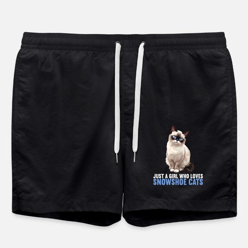 Chaton raquette Chat raquette - Short de bain - noir