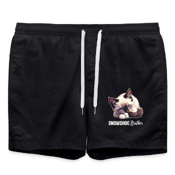 Chaton raquette Chat raquette - Short de bain - noir - Devant - AI Model Male 185 light (185cm)